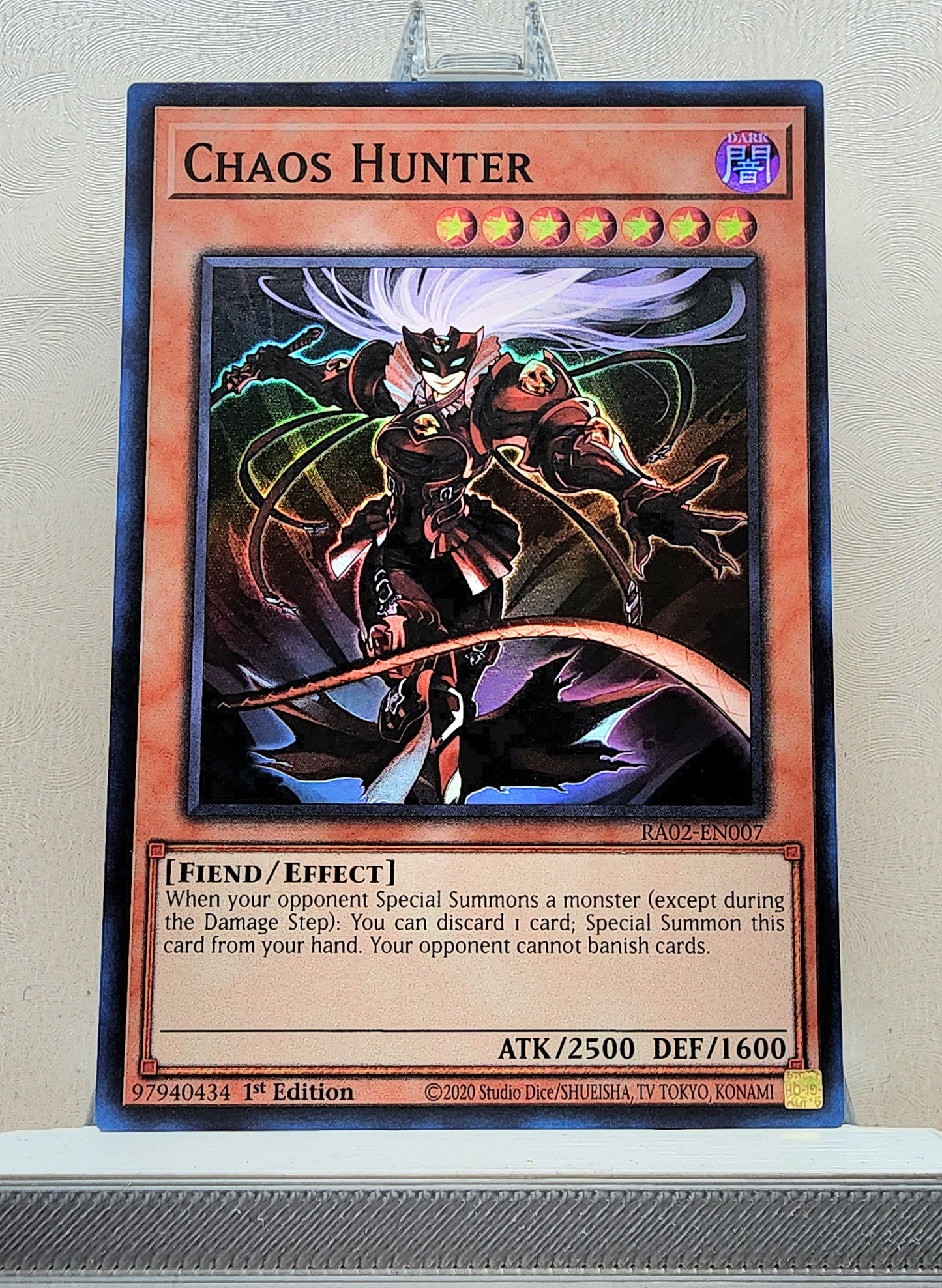 Yugioh! 1x Chaos Hunter (RA02 - Super Rare) 1st Edition