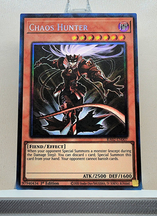 Yugioh! 1x Chaos Hunter (RA02 - Prismatic Collectors Rare) 1st Edition