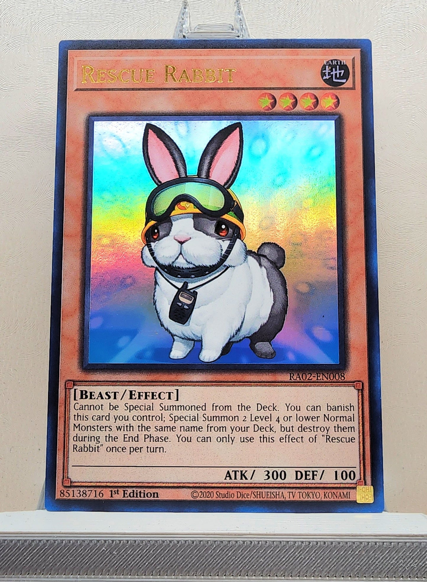 Yugioh! 1x Rescue Rabbit (RA02 - Ultra Rare) 1st Edition