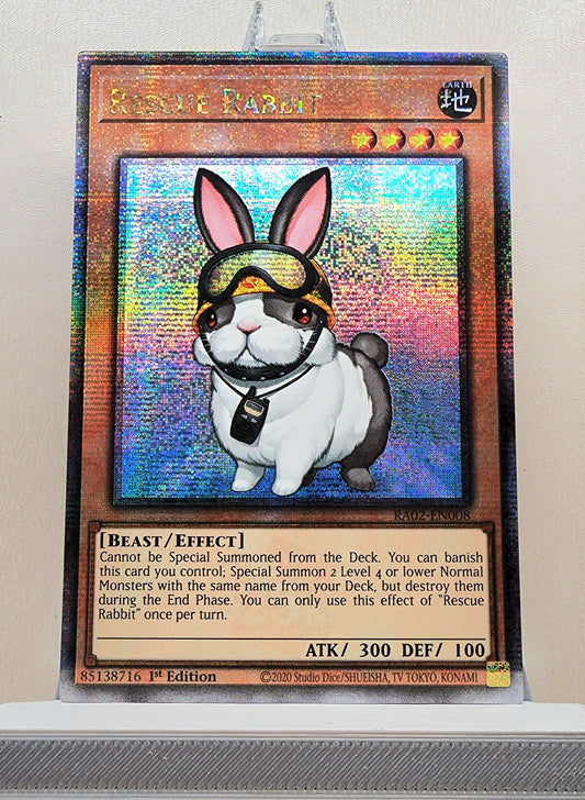 Yugioh! 1x Rescue Rabbit (RA02 - Quarter Century Secret Rare) 1st Edition