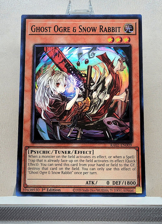 Yugioh! 1x Ghost Ogre & Snow Rabbit Alt Art (RA02 - Super Rare) 1st Edition