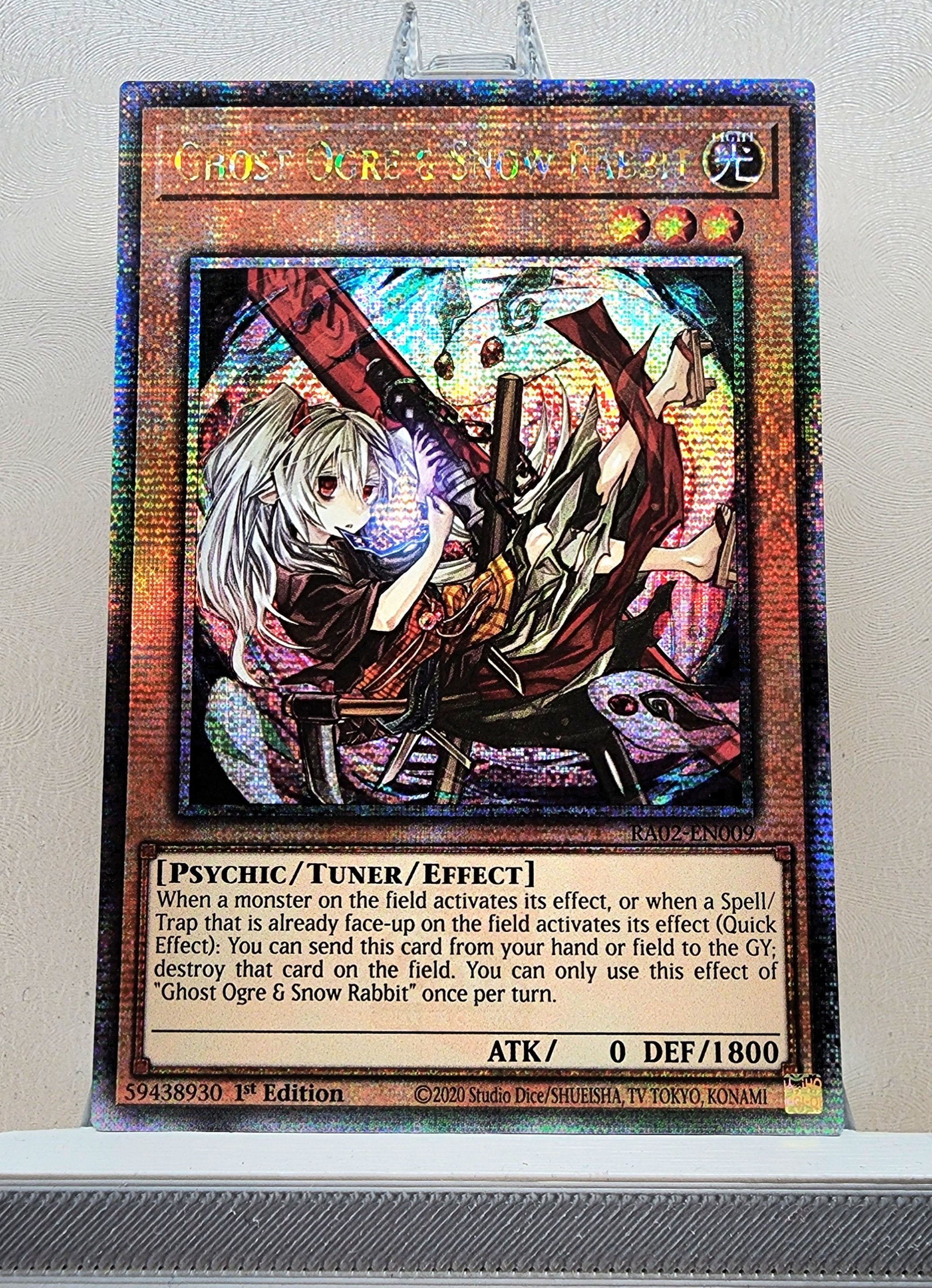 Yugioh! 1x Ghost Ogre & Snow Rabbit Alt Art (RA02 - Quarter Century Se ...