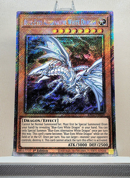 Yugioh! 1x Blue-Eyes Alternative White Dragon (RA02 - Platinum Secret Rare) 1st Edition