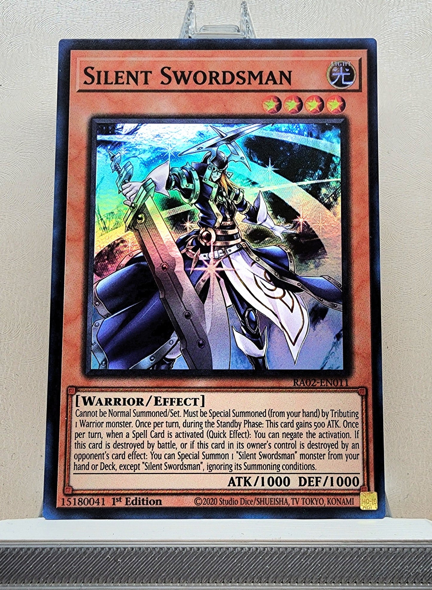 Yugioh! 1x Silent Swordsman (RA02 - Super Rare) 1st Edition