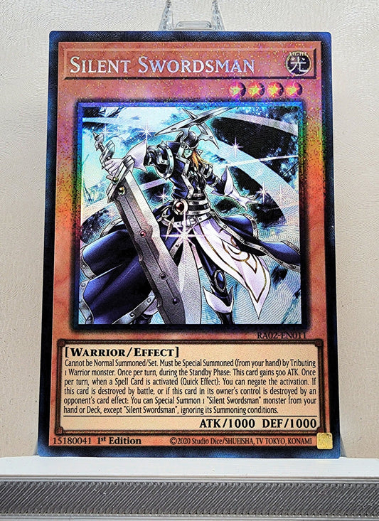 Yugioh! 1x Silent Swordsman (RA02 - Prismatic Collectors Rare) 1st Edition