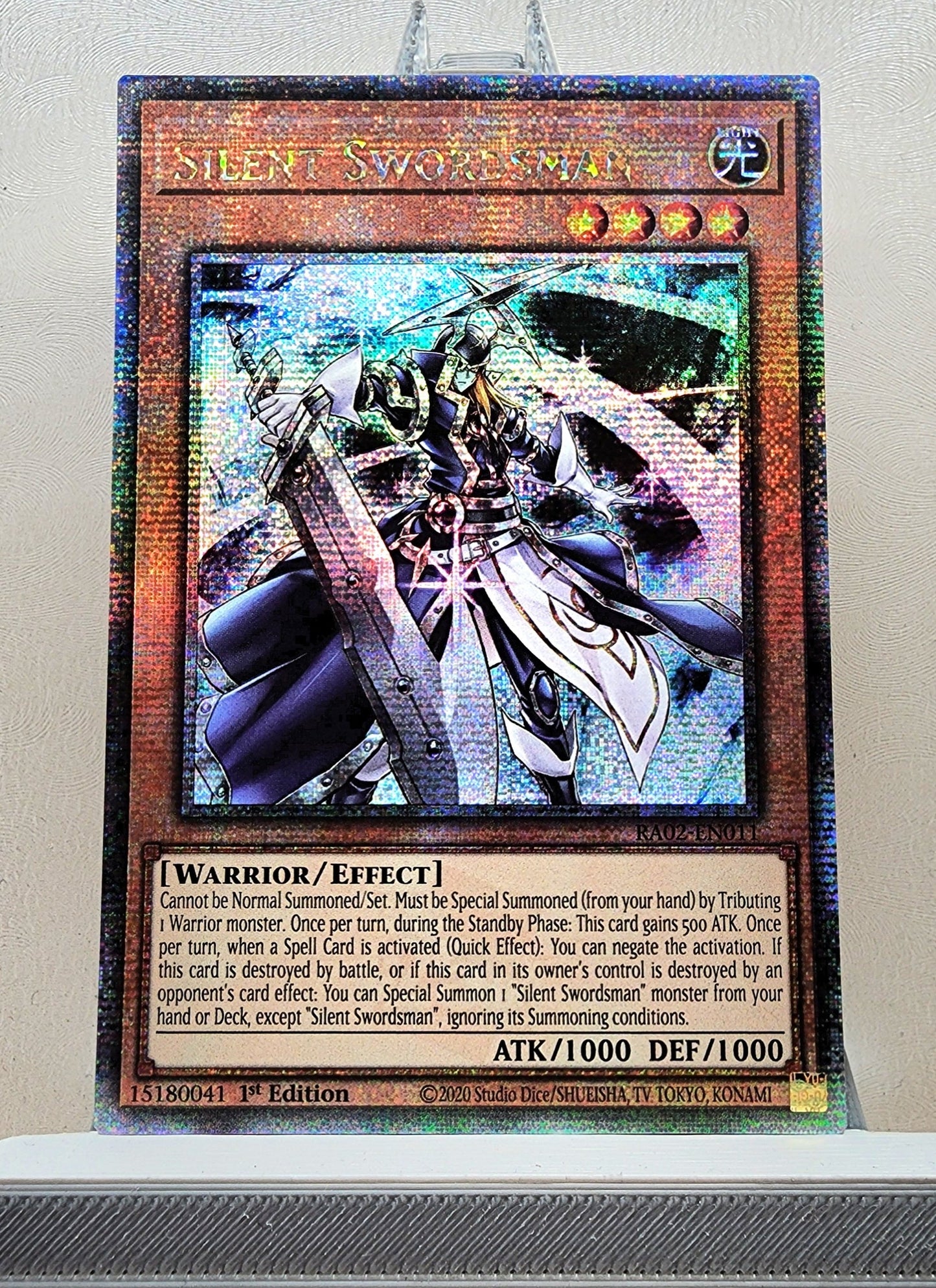 Yugioh! 1x Silent Swordsman (RA02 - Quarter Century Secret Rare) 1st Edition