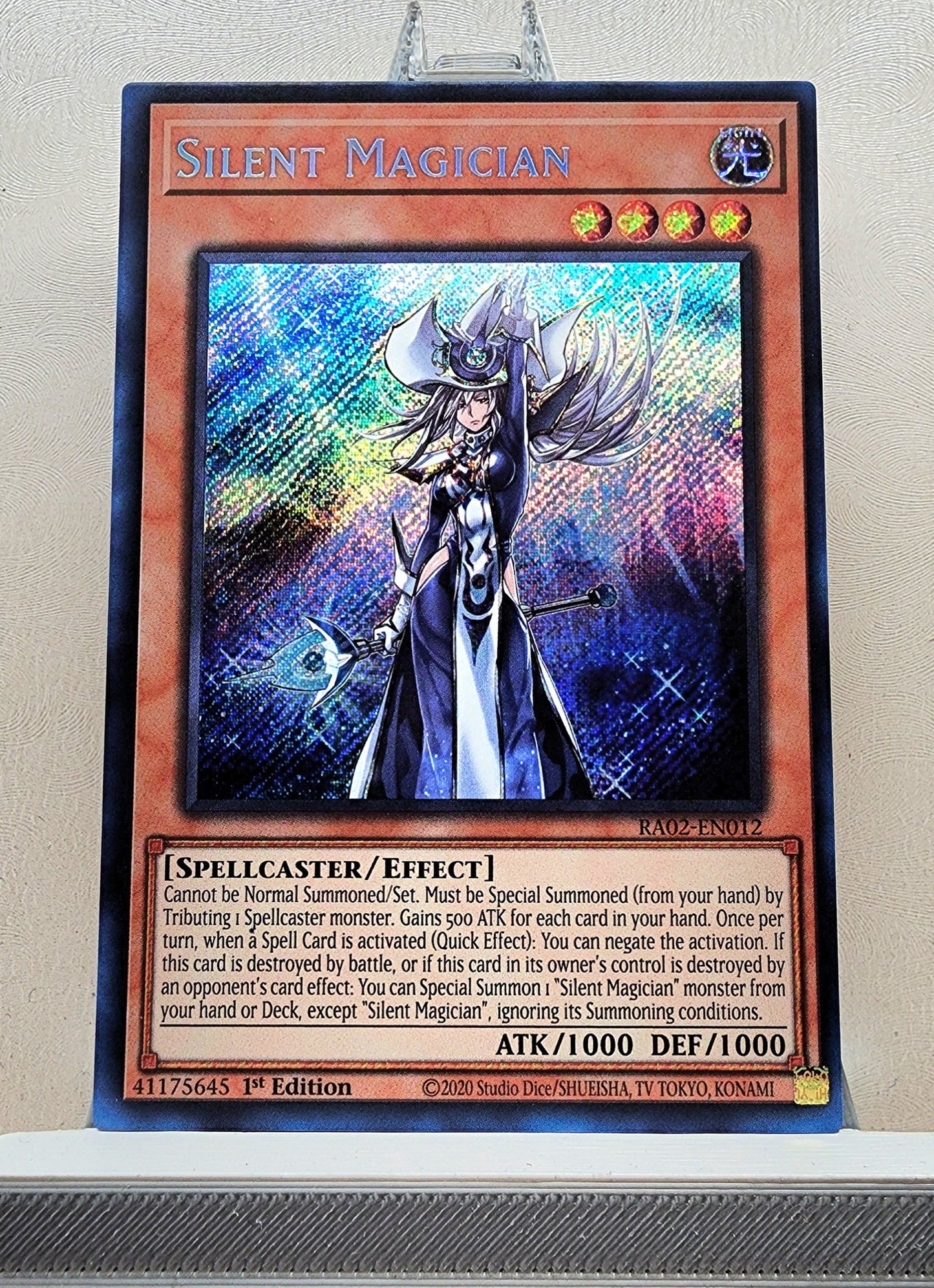 Yugioh! 1x Silent Magician (RA02 - Secret Rare) 1st Edition