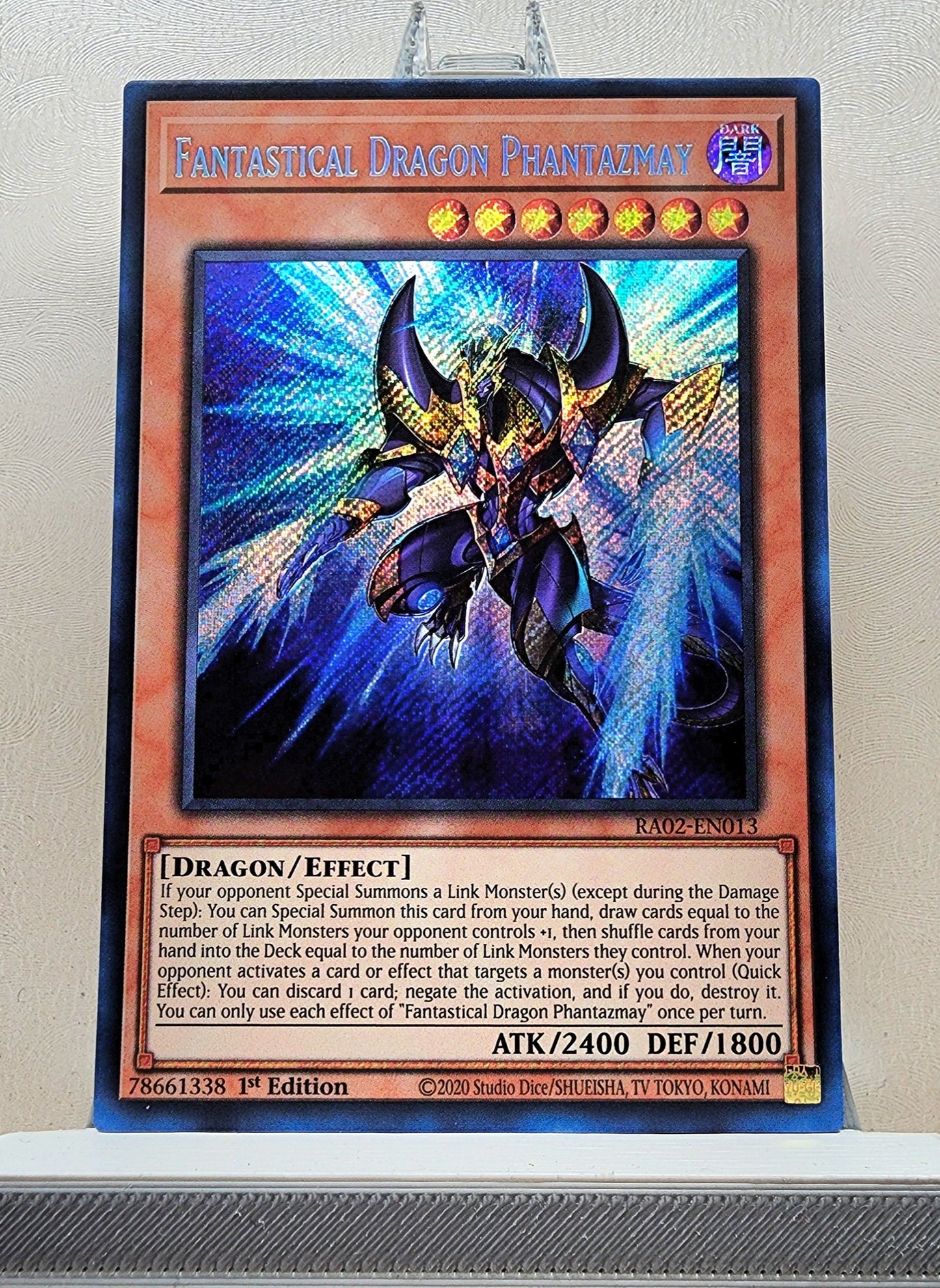 Yugioh! 1x Fantastical Dragon Phantazmay Alt Art (RA02 - Secret Rare) 1st Edition