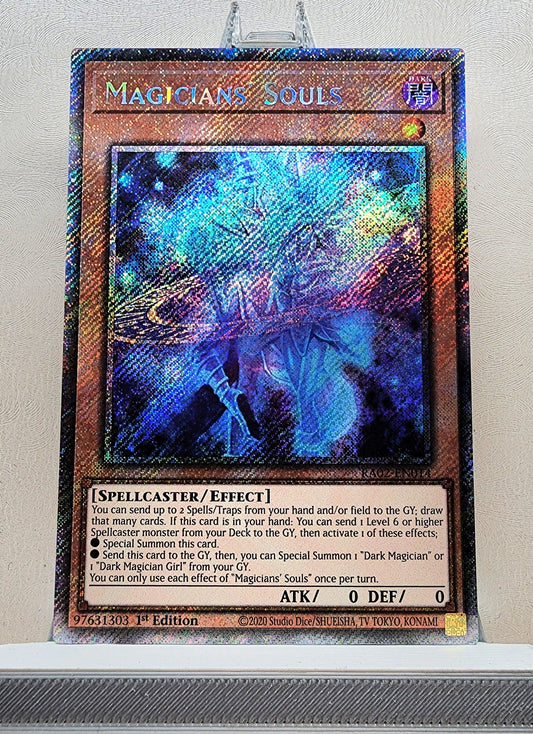 Yugioh! 1x Magicians' Souls (RA02 - Platinum Secret Rare) 1st Edition