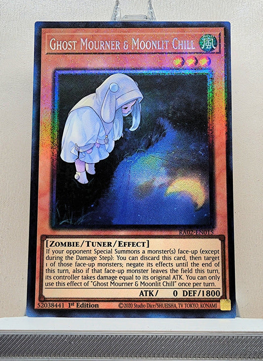 Yugioh! 1x Ghost Mourner & Moonlit Chill Alt Art (RA02 - Prismatic Collectors Rare) 1st Edition