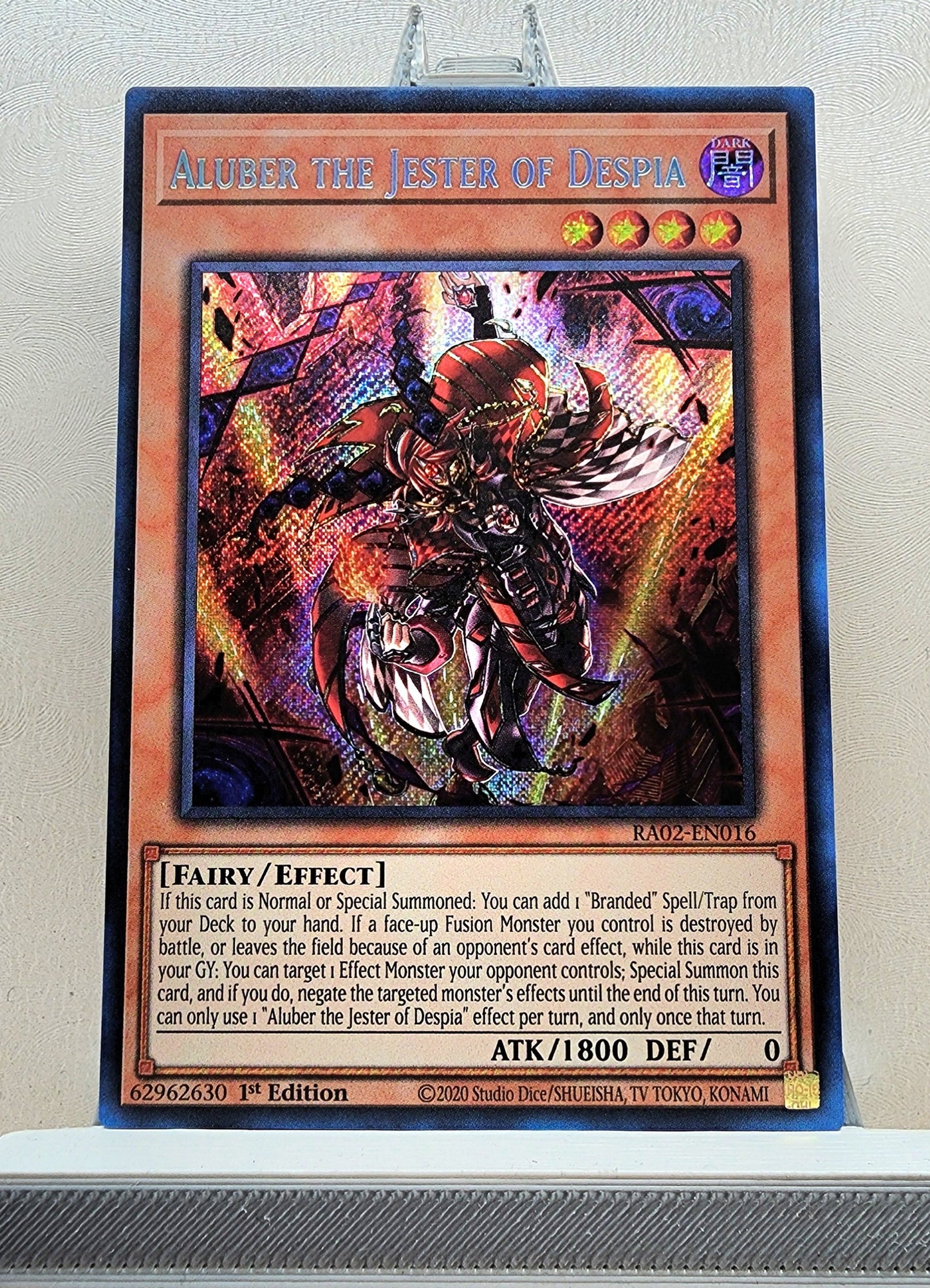 Yugioh! 1x Aluber the Jester of Despia (RA02 - Secret Rare) 1st Edition