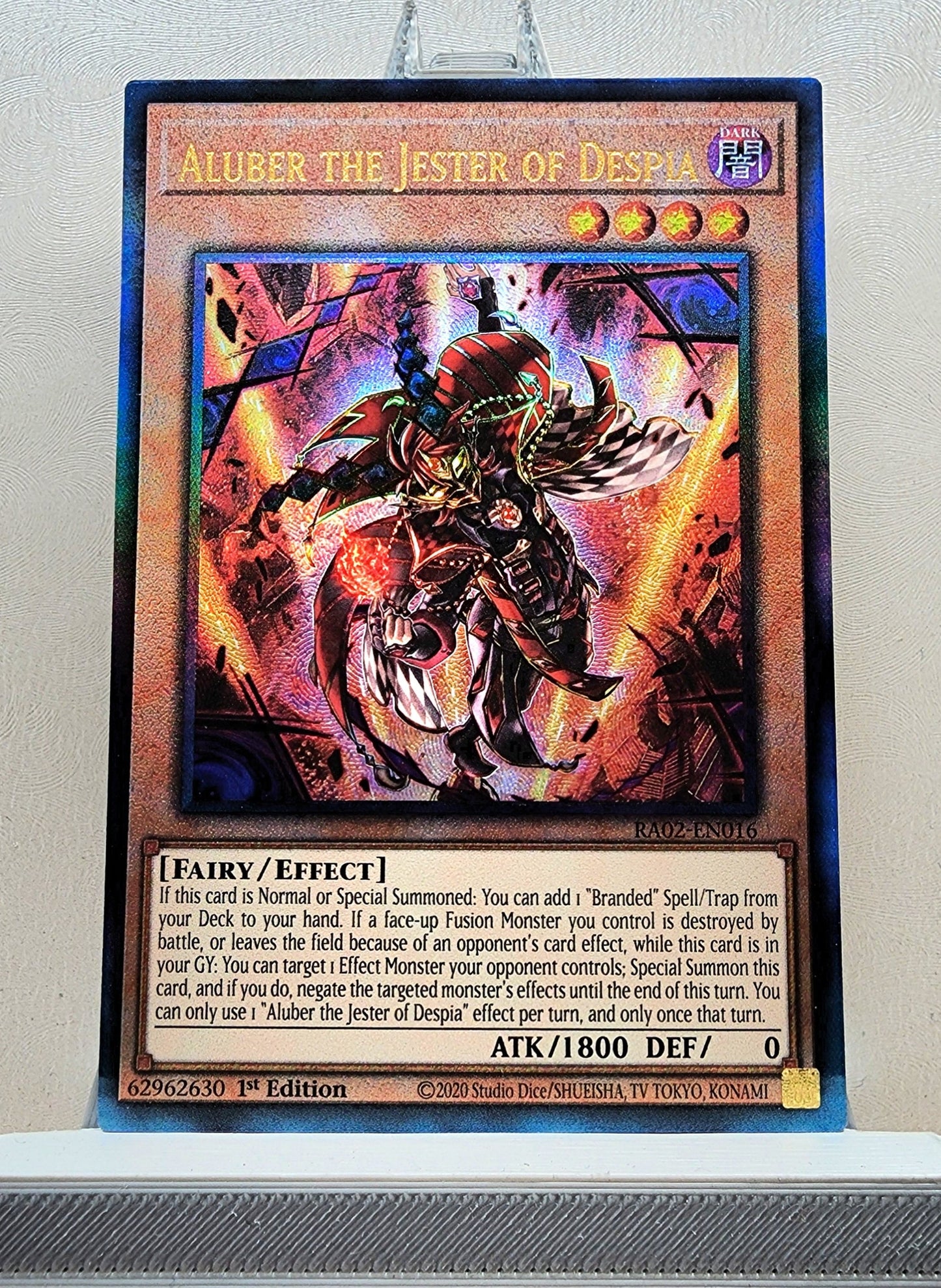 Yugioh! 1x Aluber the Jester of Despia (RA02 - Prismatic Ultimate Rare) 1st Edition