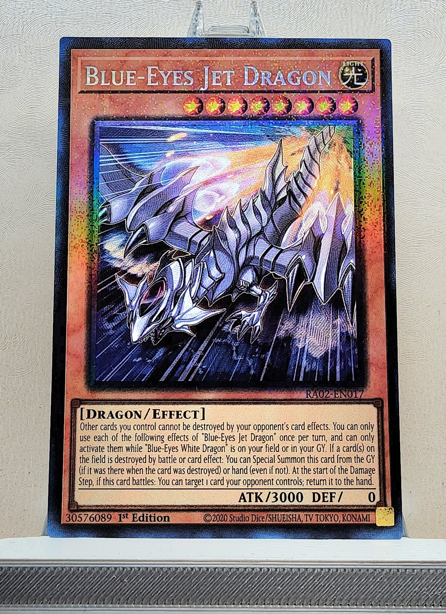 Yugioh! 1x Blue-Eyes Jet Dragon (RA02 - Prismatic Collectors Rare) 1st Edition