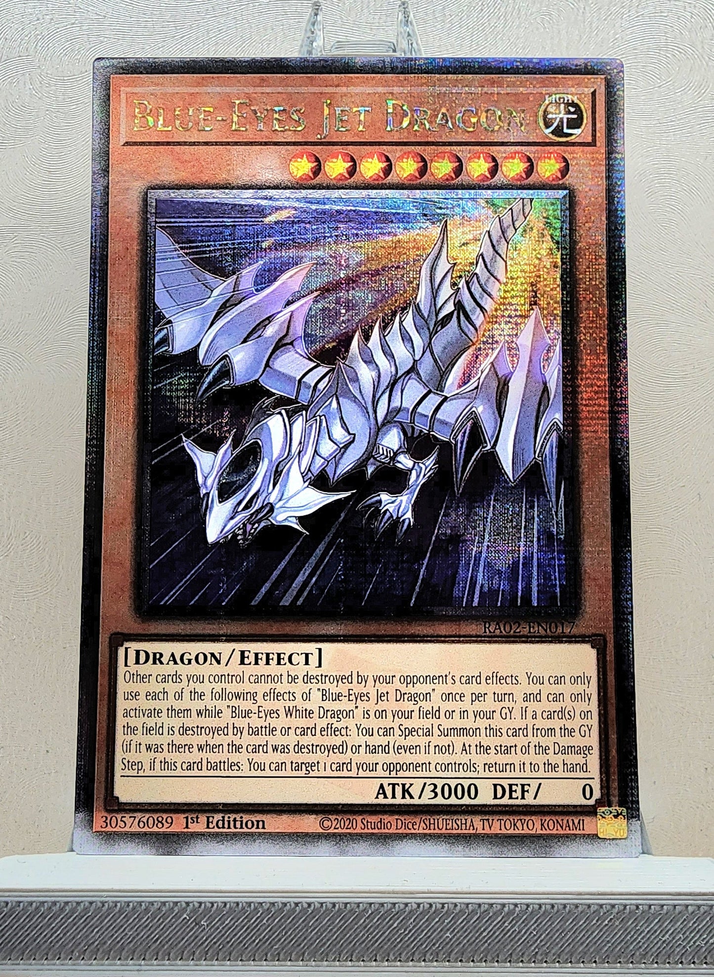 Yugioh! 1x Blue-Eyes Jet Dragon (RA02 - Quarter Century Secret Rare) 1st Edition