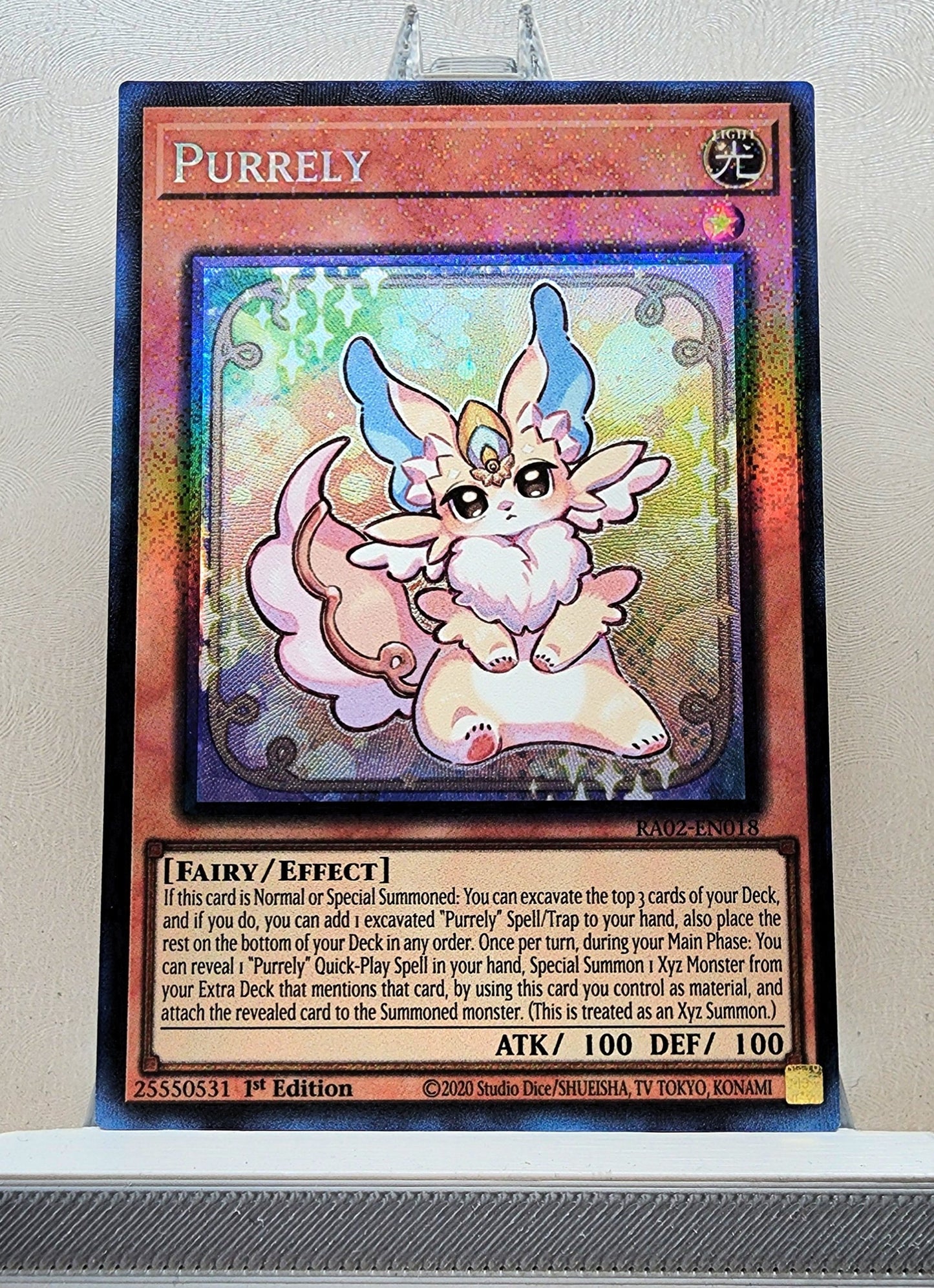 Yugioh! 1x Purrely (RA02 - Prismatic Collectors Rare) 1st Edition