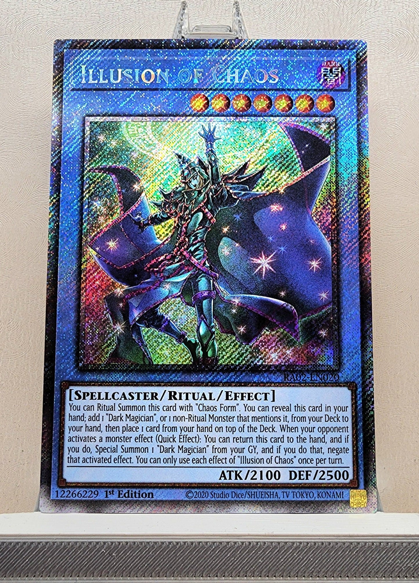 Yugioh! 1x Illusion of Chaos (RA02 - Platinum Secret Rare) 1st Edition