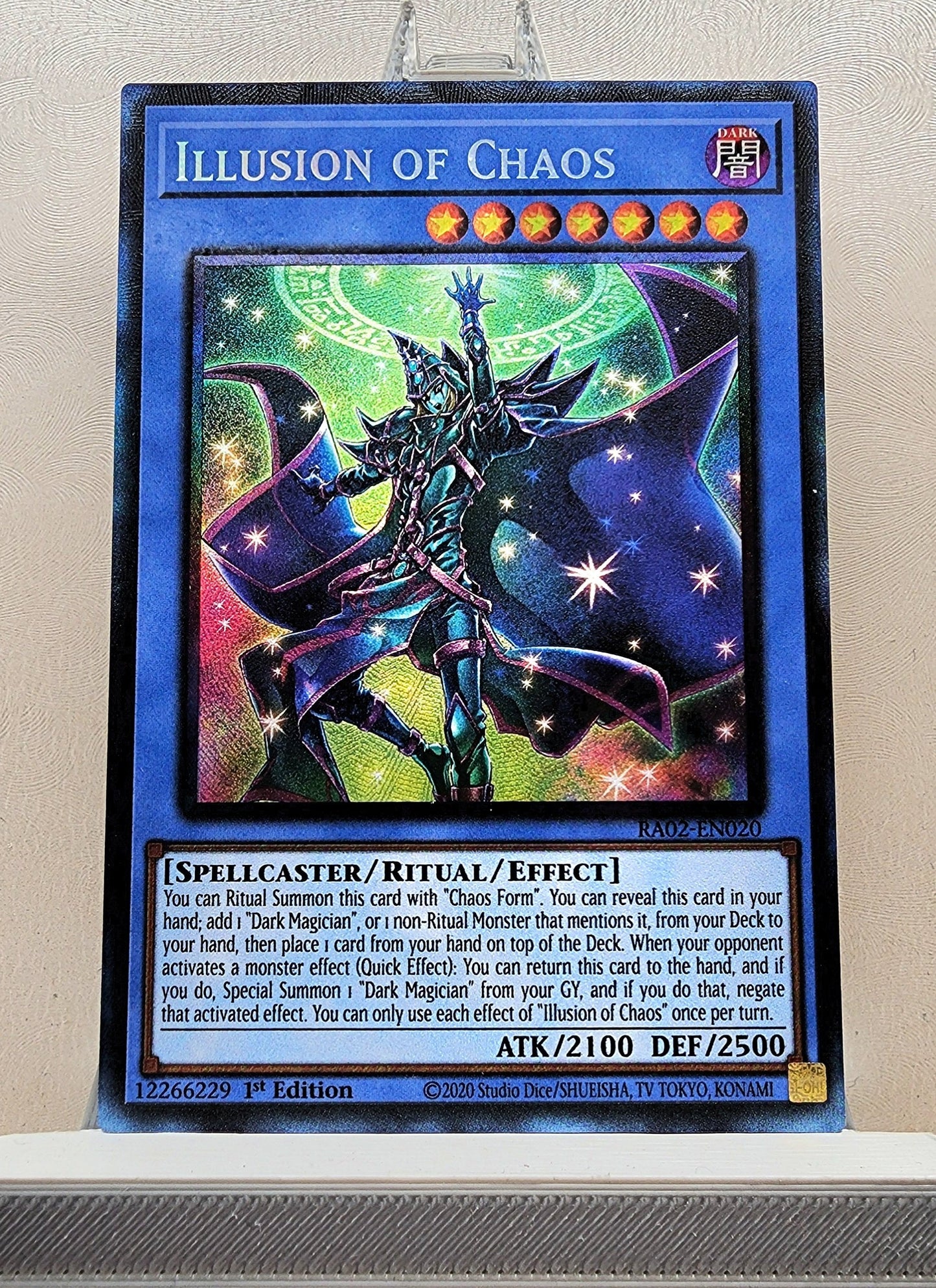 Yugioh! 1x Illusion of Chaos (RA02 - Prismatic Collectors Rare) 1st Edition