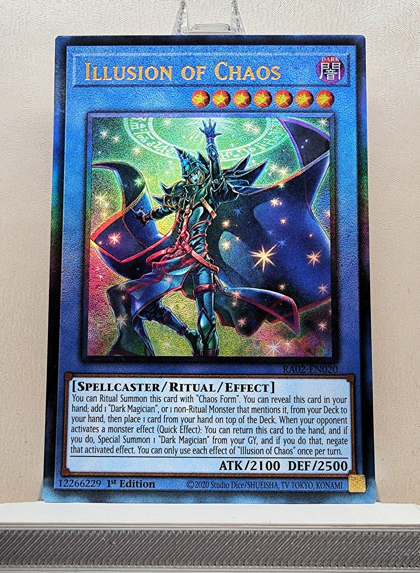 Yugioh! 1x Illusion of Chaos (RA02 - Prismatic Ultimate Rare) 1st Edition