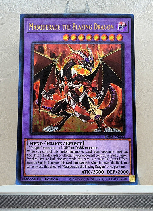 Yugioh! 1x Masquerade the Blazing Dragon (RA02 - Ultra Rare) 1st Edition