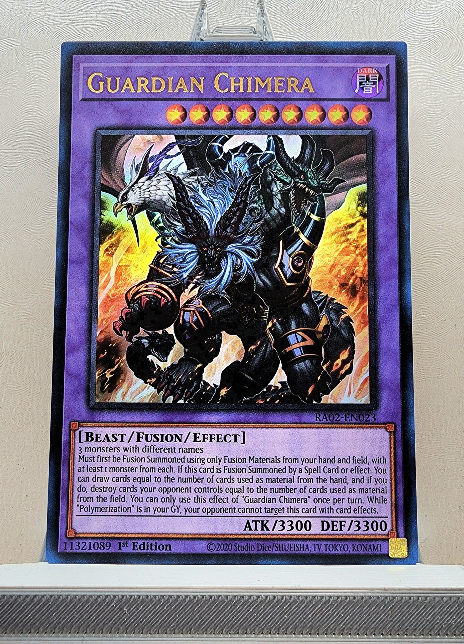 Yugioh! 1x Guardian Chimera (RA02 - Ultra Rare) 1st Edition KAWAIII SUSHI Yugioh! 1x Guardian Chimera (RA02 - Ultra Rare) 1st Edition KAWAIII SUSHI