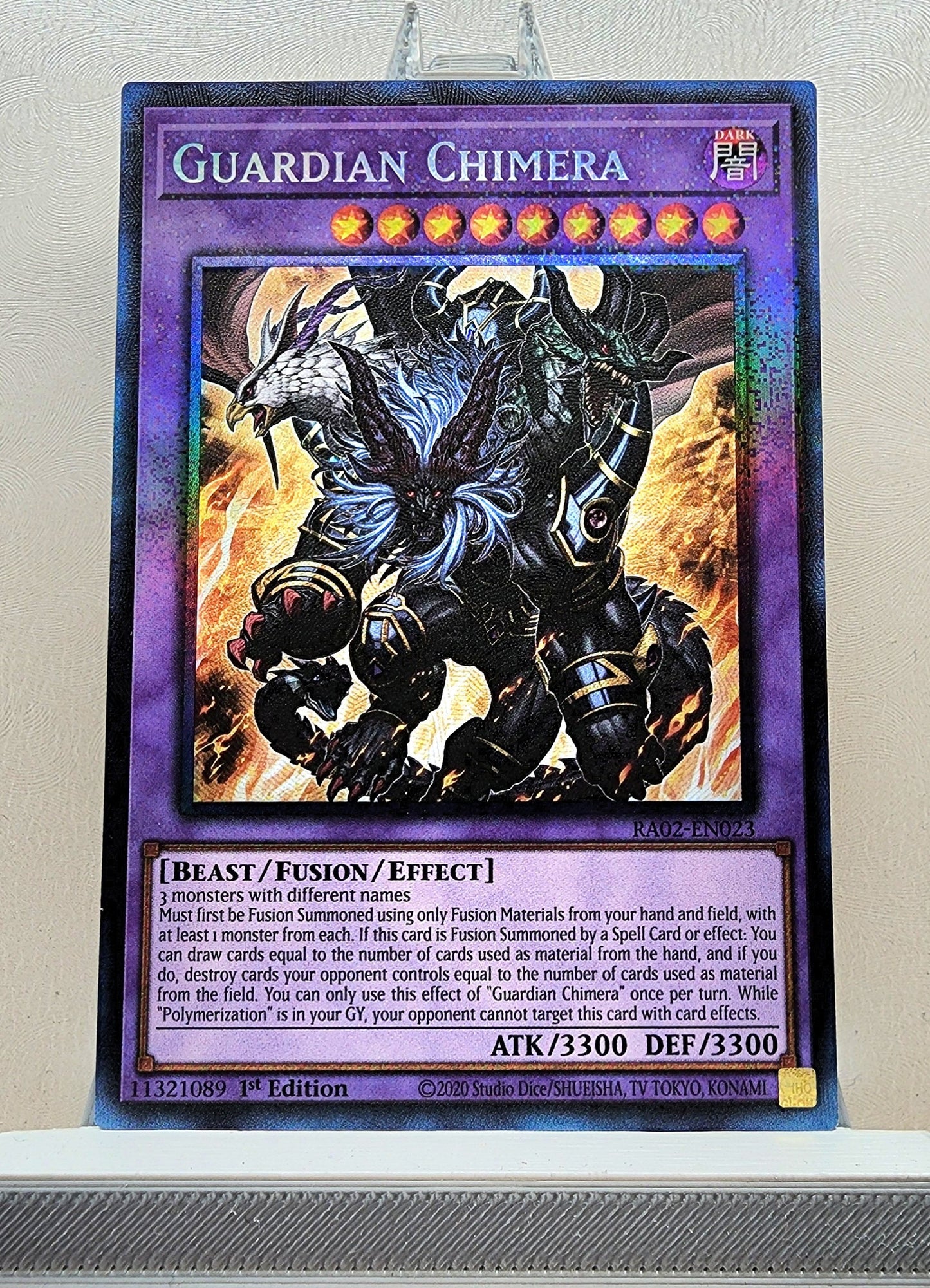 Yugioh! 1x Guardian Chimera (RA02 - Prismatic Collectors Rare) 1st Edition