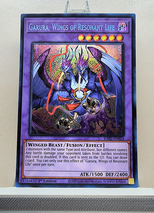 Yugioh! 1x Garura, Wings of Resonant Life (RA02 - Secret Rare) 1st Edition