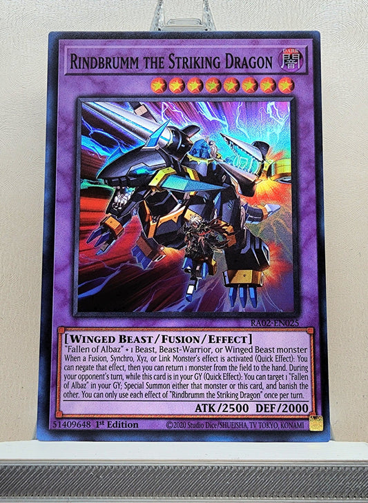 Yugioh! 1x Rindbrumm the Striking Dragon (RA02 - Super Rare) 1st Edition