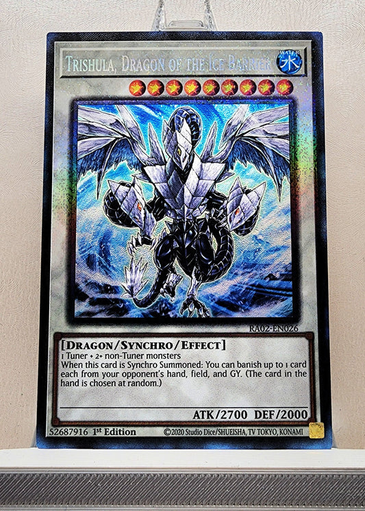 Yugioh! 1x Trishula, Dragon of the Ice Barrier (RA02 - Prismatic Collectors Rare) 1st Edition