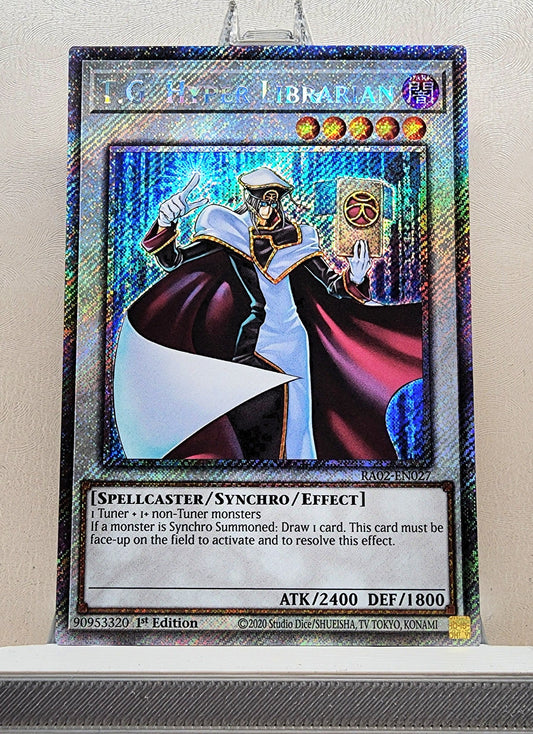 Yugioh! 1x T.G. Hyper Librarian (RA02 - Platinum Secret Rare) 1st Edition