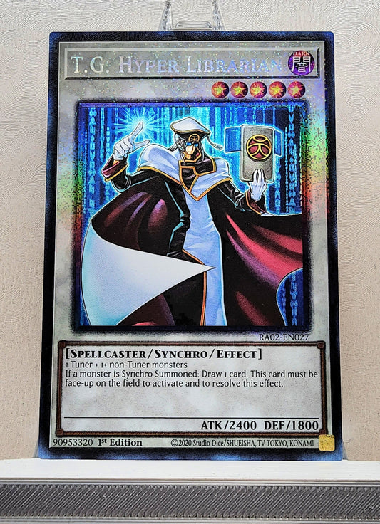 Yugioh! 1x T.G. Hyper Librarian (RA02 - Prismatic Collectors Rare) 1st Edition