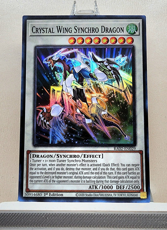 Yugioh! 1x Crystal Wing Synchro Dragon (RA02 - Super Rare) 1st Edition