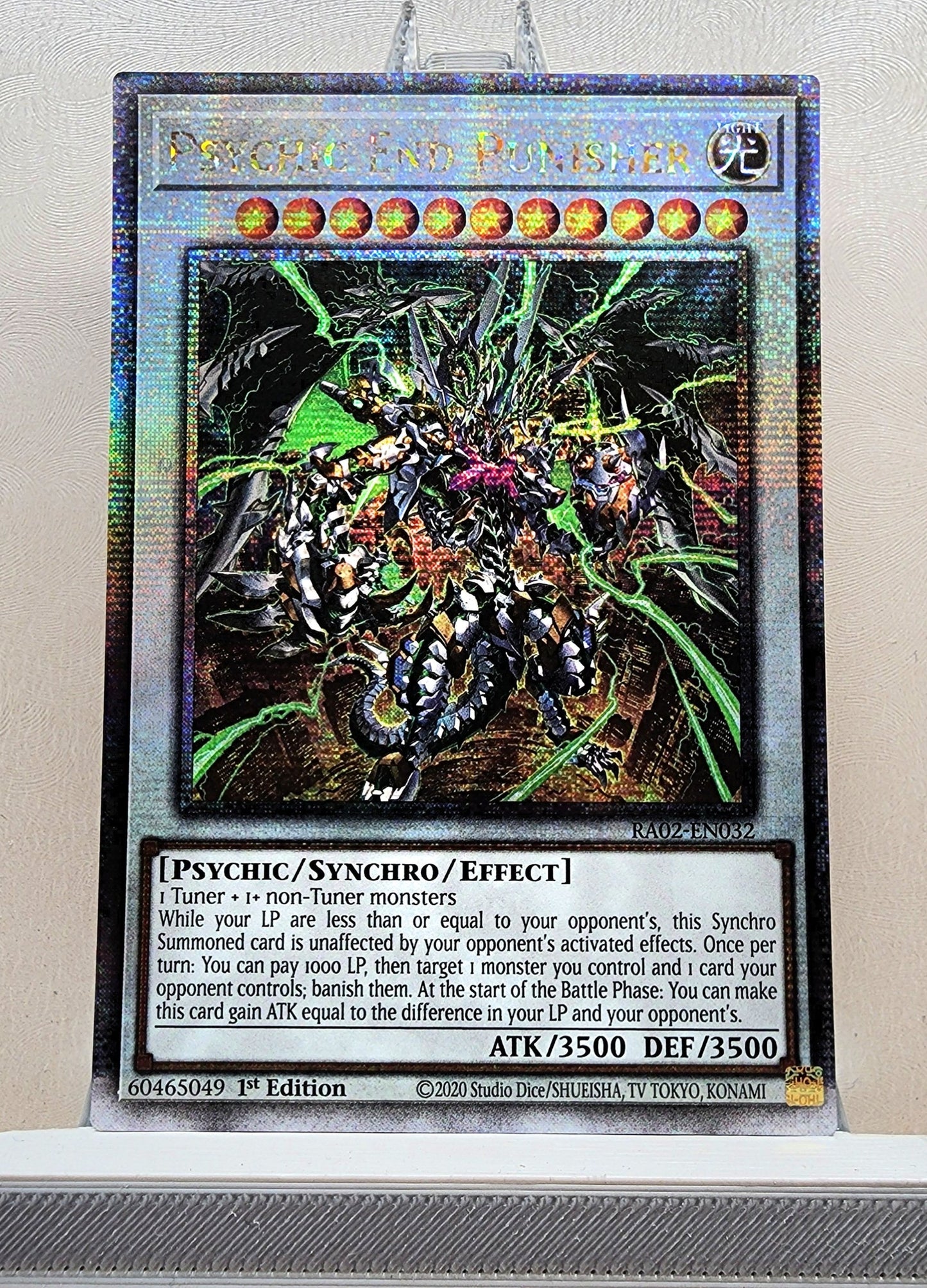 Yugioh! 1x Psychic End Punisher (RA02 - Quarter Century Secret Rare) 1st Edition