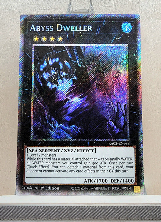 Yugioh! 1x Abyss Dweller (RA02 - Platinum Secret Rare) 1st Edition