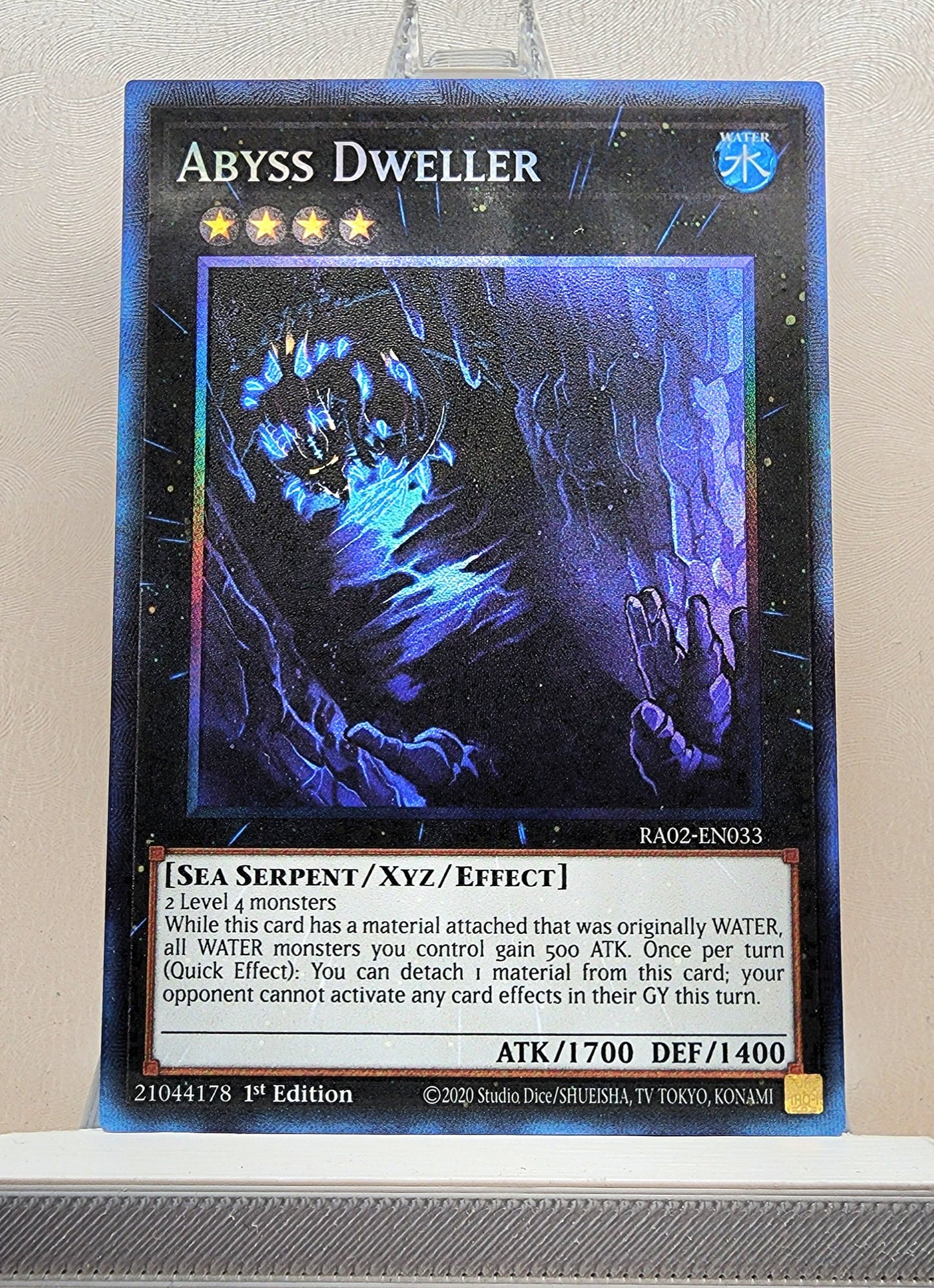 Yugioh! 1x Abyss Dweller (RA02 - Prismatic Collectors Rare) 1st Edition