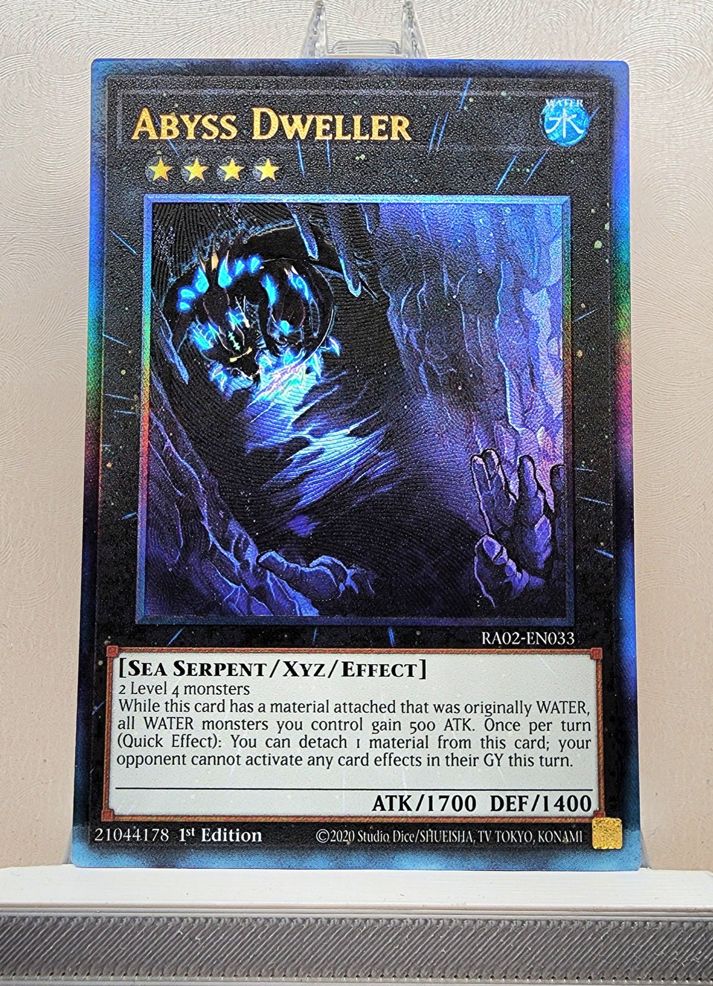 Yugioh! 1x Abyss Dweller (RA02 - Prismatic Ultimate Rare) 1st Edition