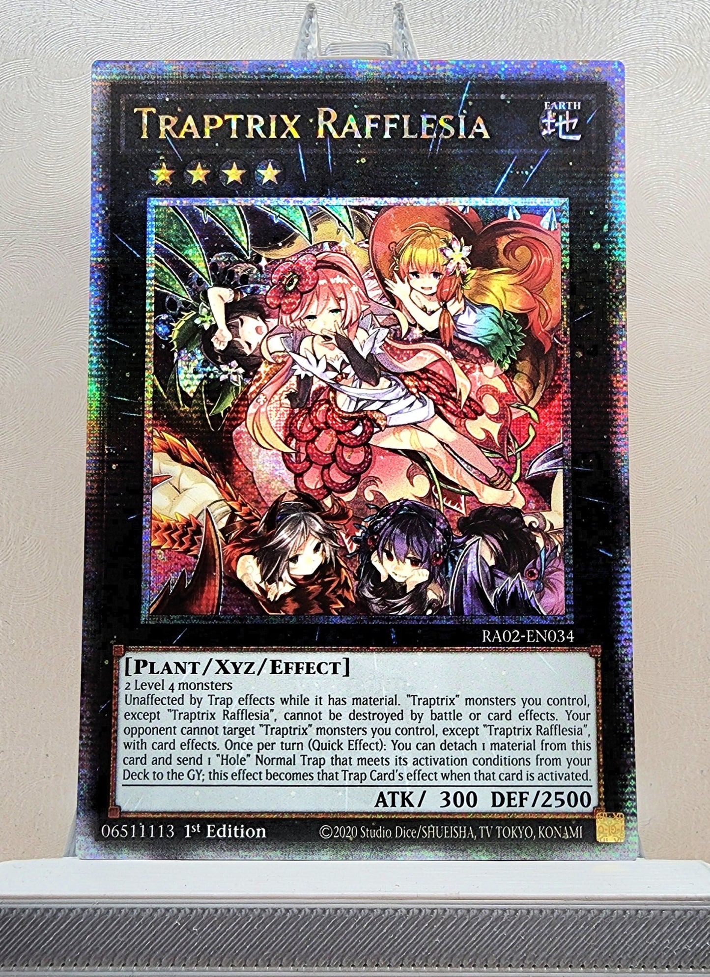 Yugioh! 1x Traptrix Rafflesia (RA02 - Quarter Century Secret Rare) 1st Edition