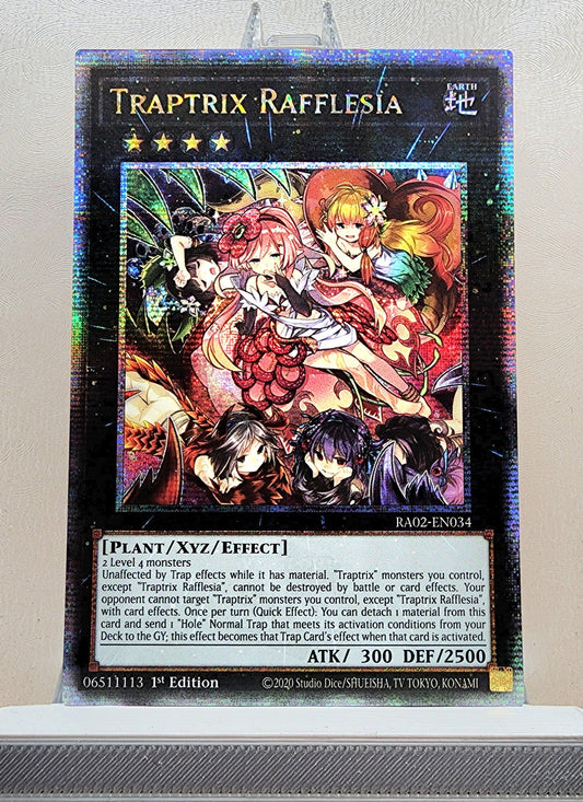 Yugioh! 1x Traptrix Rafflesia (RA02 - Quarter Century Secret Rare) 1st Edition