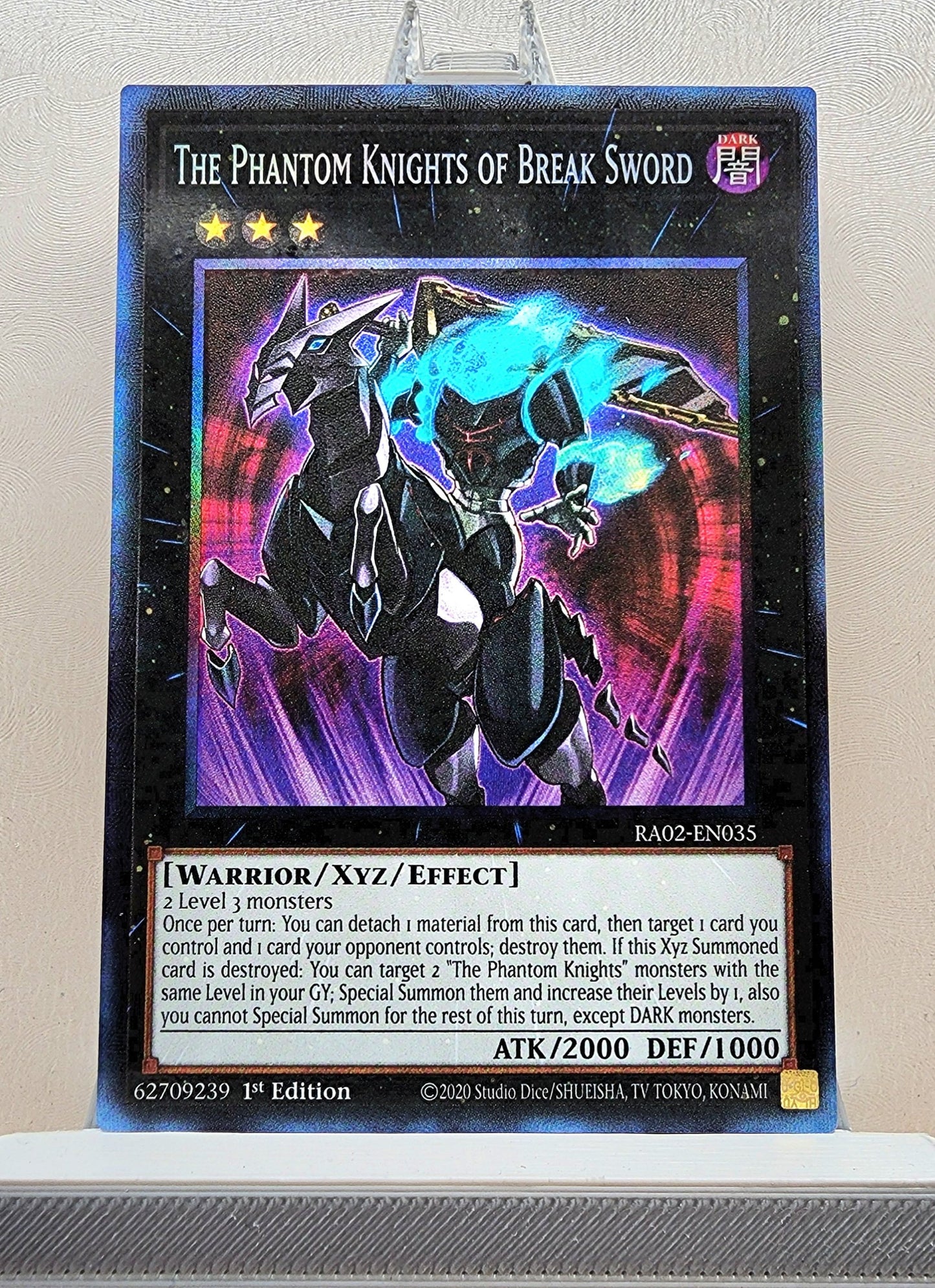 Yugioh! 1x The Phantom Knights of Break Sword (RA02 - Prismatic Collectors Rare) 1st Edition