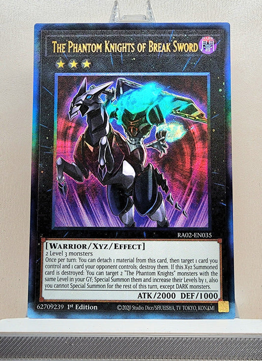 Yugioh! 1x The Phantom Knights of Break Sword (RA02 - Prismatic Ultimate Rare) 1st Edition