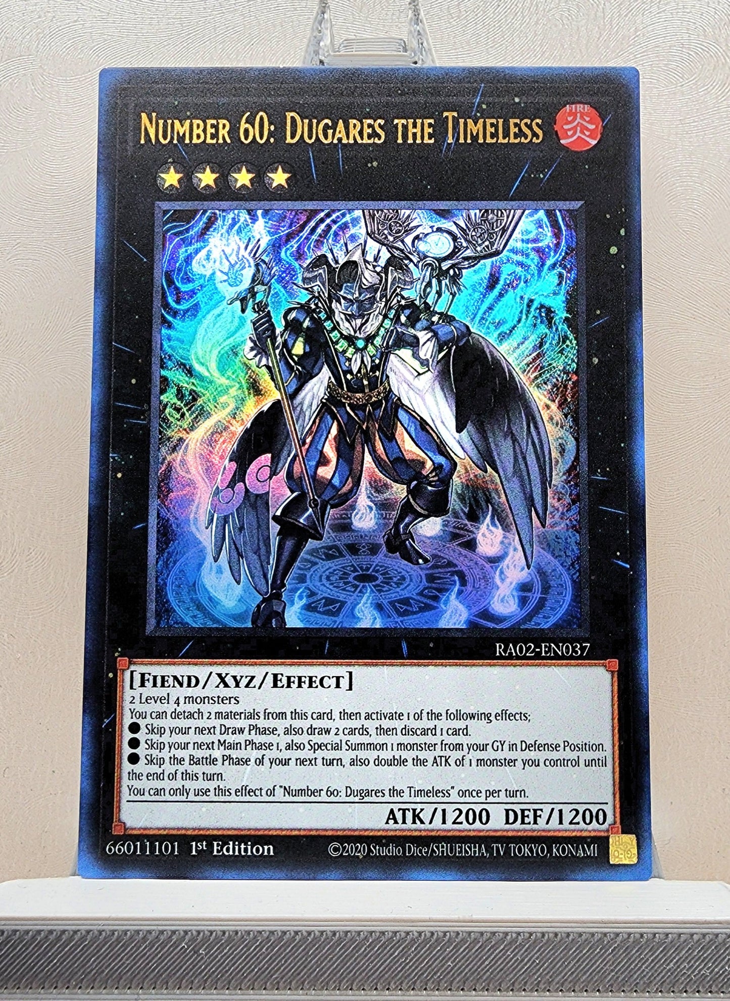 Yugioh! 1x Number 60: Dugares the Timeless (RA02 - Ultra Rare) 1st Edition