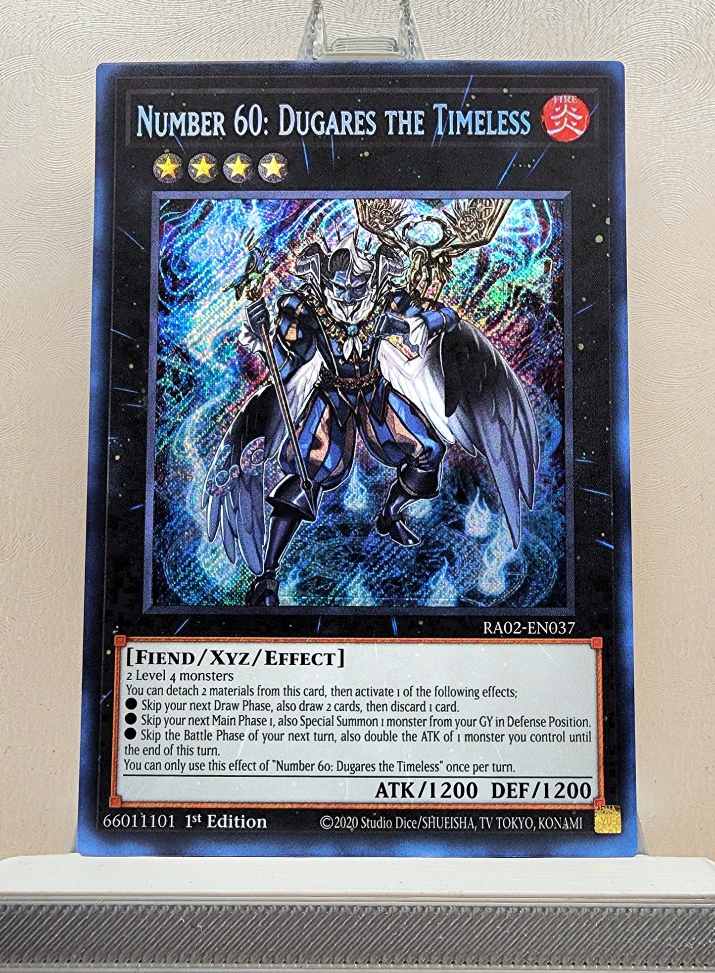 Yugioh! 1x Number 60: Dugares the Timeless (RA02 - Secret Rare) 1st Edition