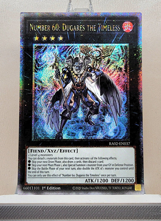 Yugioh! 1x Number 60: Dugares the Timeless (RA02 - Quarter Century Secret Rare) 1st Edition