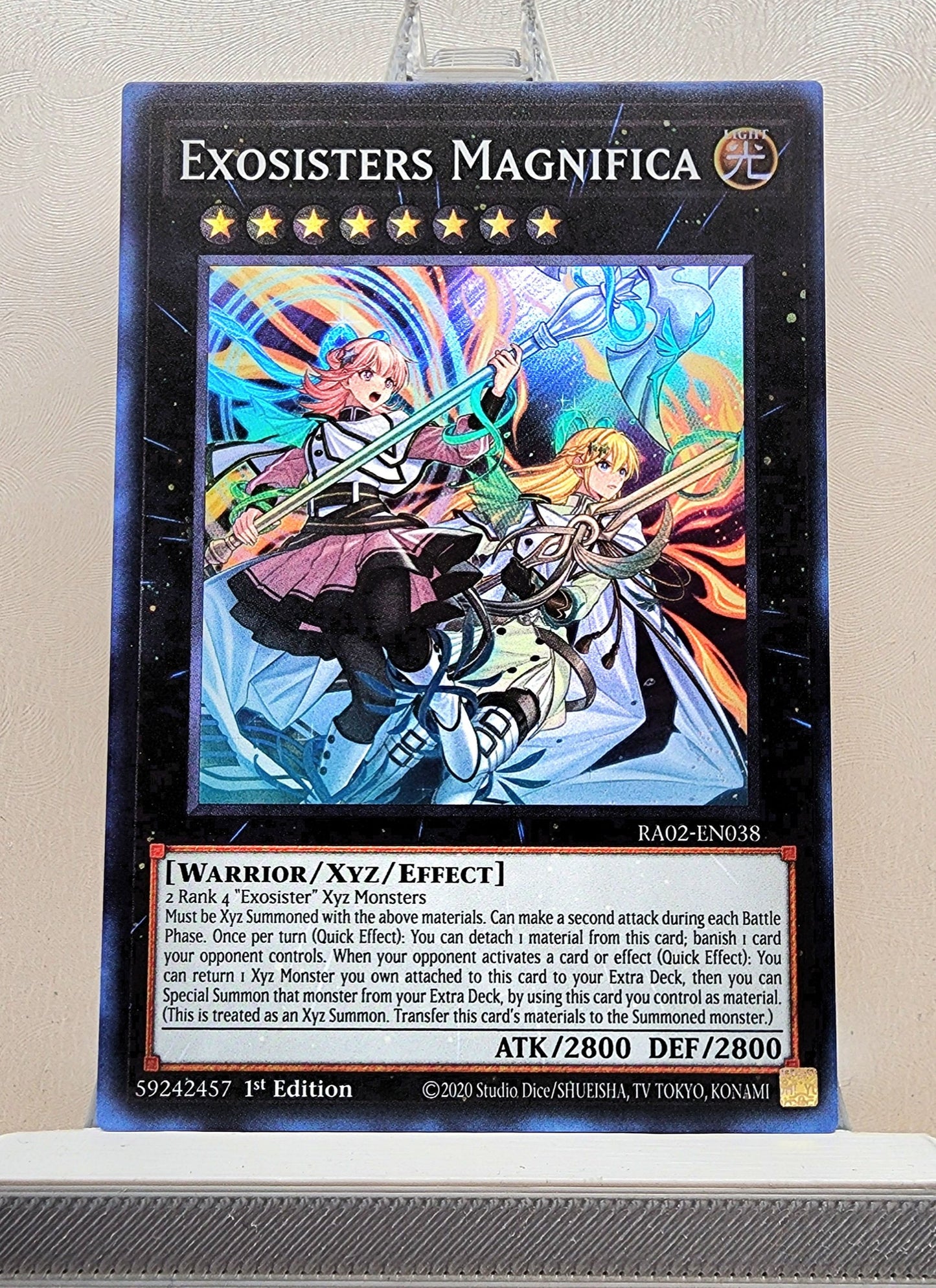 Yugioh! 1x Exosisters Magnifica (RA02 - Super Rare) 1st Edition