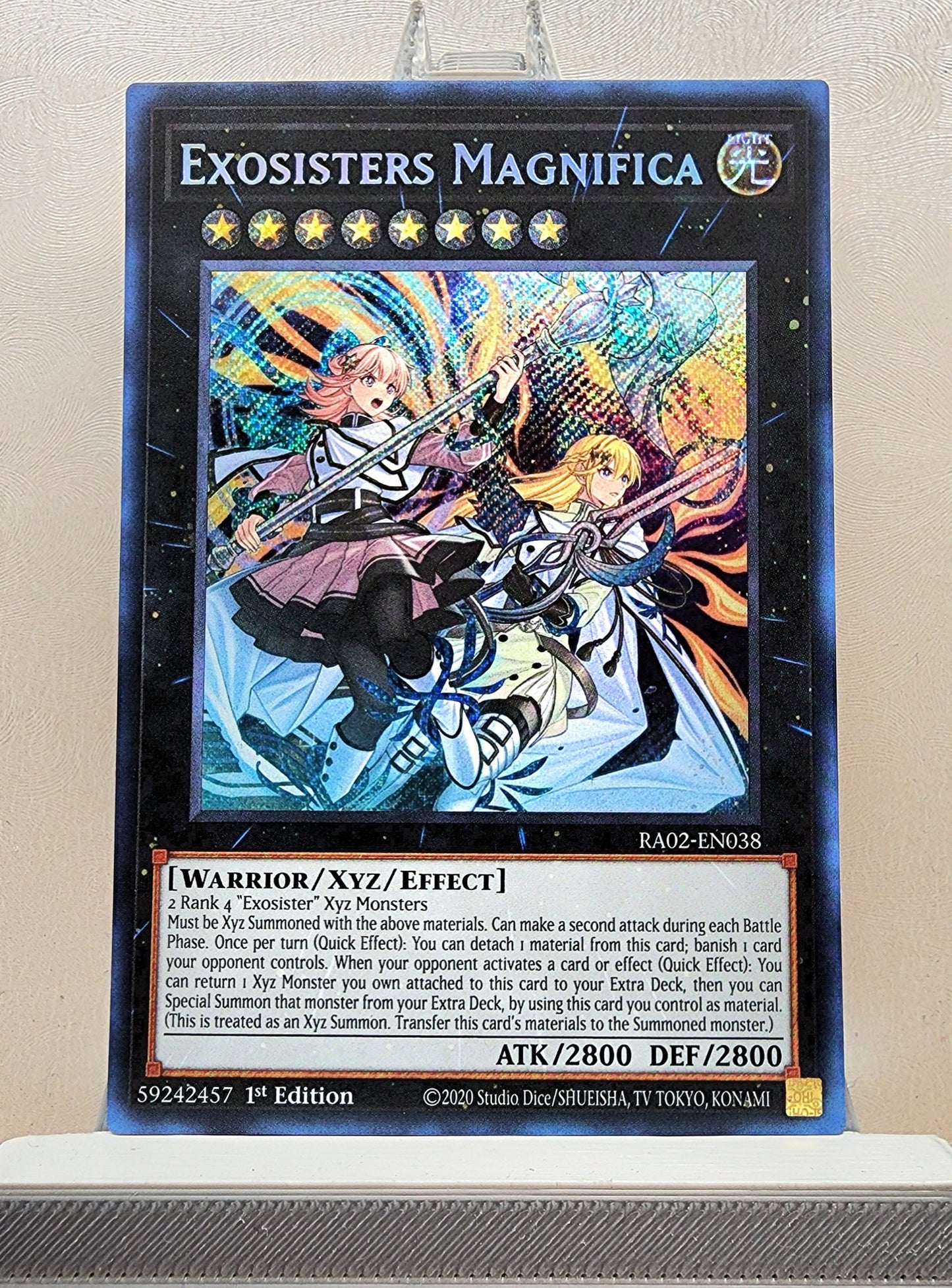 Yugioh! 1x Exosisters Magnifica (RA02 - Secret Rare) 1st Edition