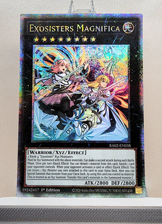 Yugioh! 1x Exosisters Magnifica (RA02 - Quarter Century Secret Rare) 1st Edition