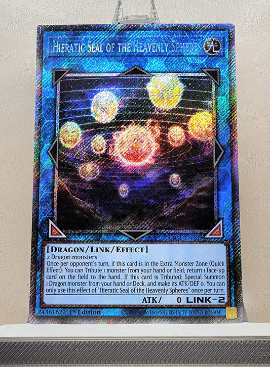 Yugioh! 1x Hieratic Seal of the Heavenly Spheres (RA02 - Platinum Secret Rare) 1st Edition