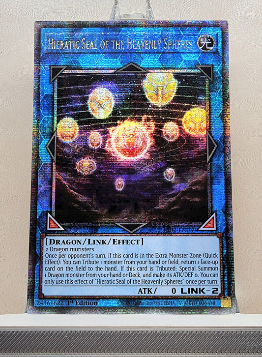 Yugioh! 1x Hieratic Seal of the Heavenly Spheres (RA02 - Quarter Century Secret Rare) 1st Edition