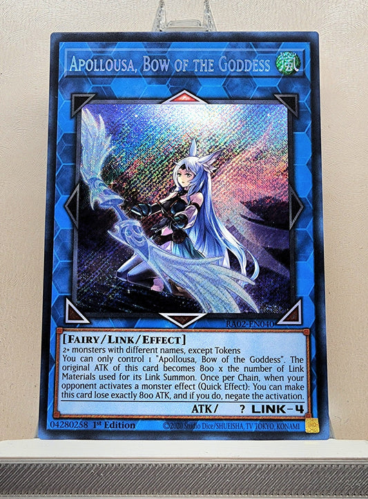 Yugioh! 1x Apollousa, Bow of the Goddess Alt Art (RA02 - Secret Rare) 1st Edition