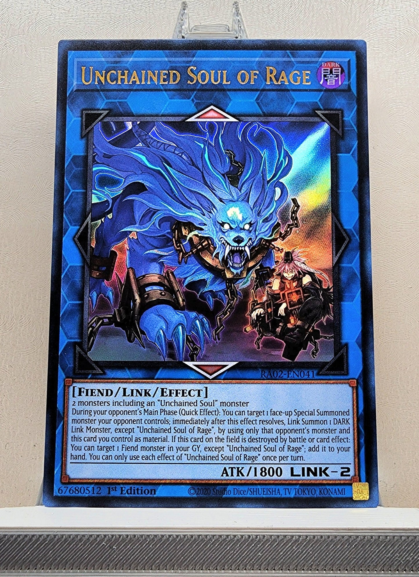 Yugioh! 1x Unchained Soul of Rage (RA02 - Ultra Rare) 1st Edition