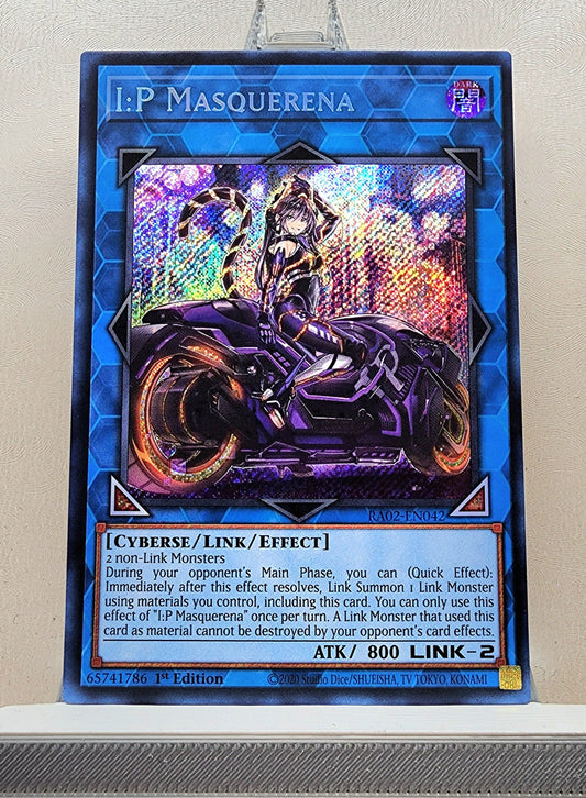 Yugioh! 1x I:P Masquerena Alt Art (RA02 - Secret Rare) 1st Edition